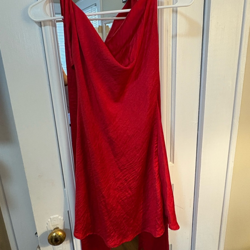 Hello Molly red mini dress halter
